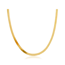Collar Cadena de Serpiente Oro - 4mm