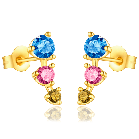 Pendientes Prisma Oro