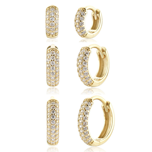 Aros New Meiga Blanco Oro - 6/8/10mm