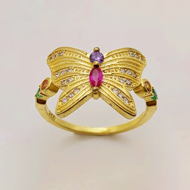 Anillo Flira Mariposa Oro