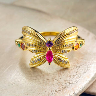 Anillo Flira Mariposa Oro