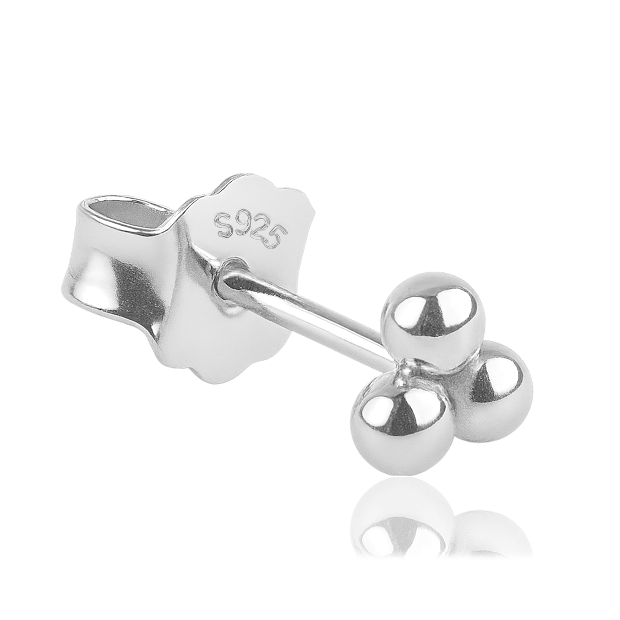 Pendiente Mini Bolitas Plata