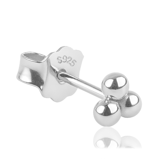 Pendiente Mini Bolitas Plata