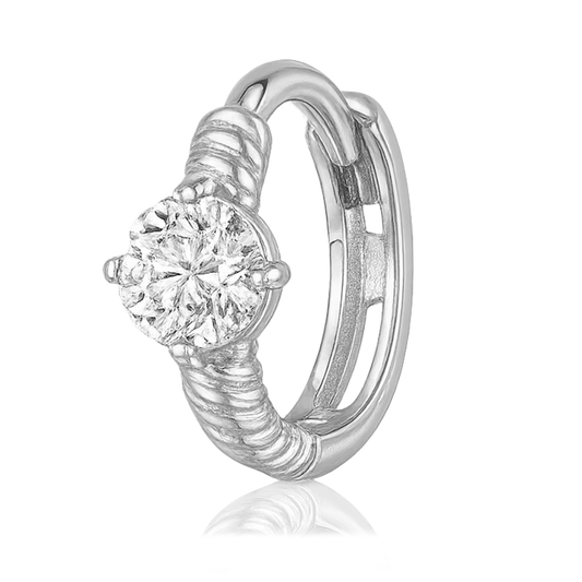 Aro Mini Crystal Plata