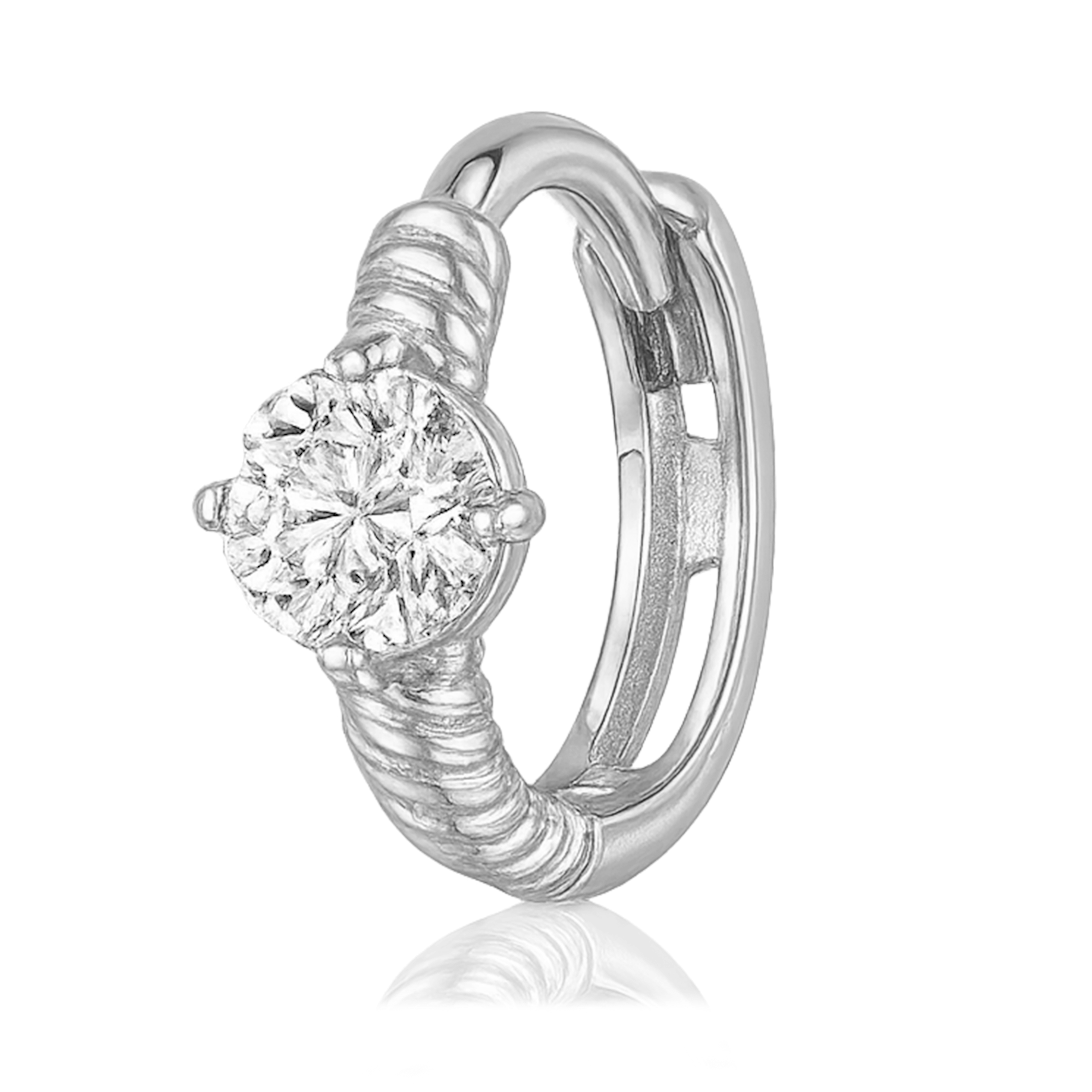 Aro Mini Crystal Plata