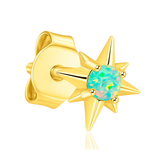 Pendiente Stella Ópalo Oro