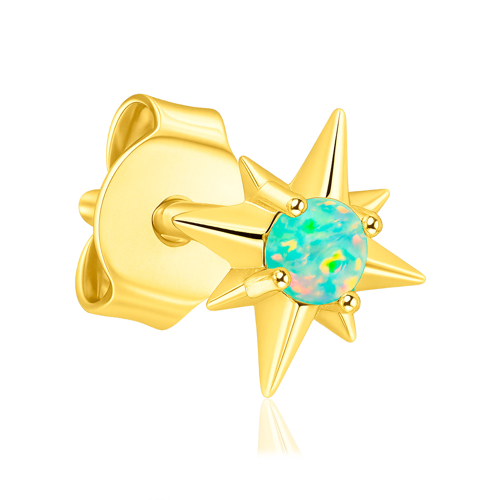 Pendiente Stella Ópalo Oro