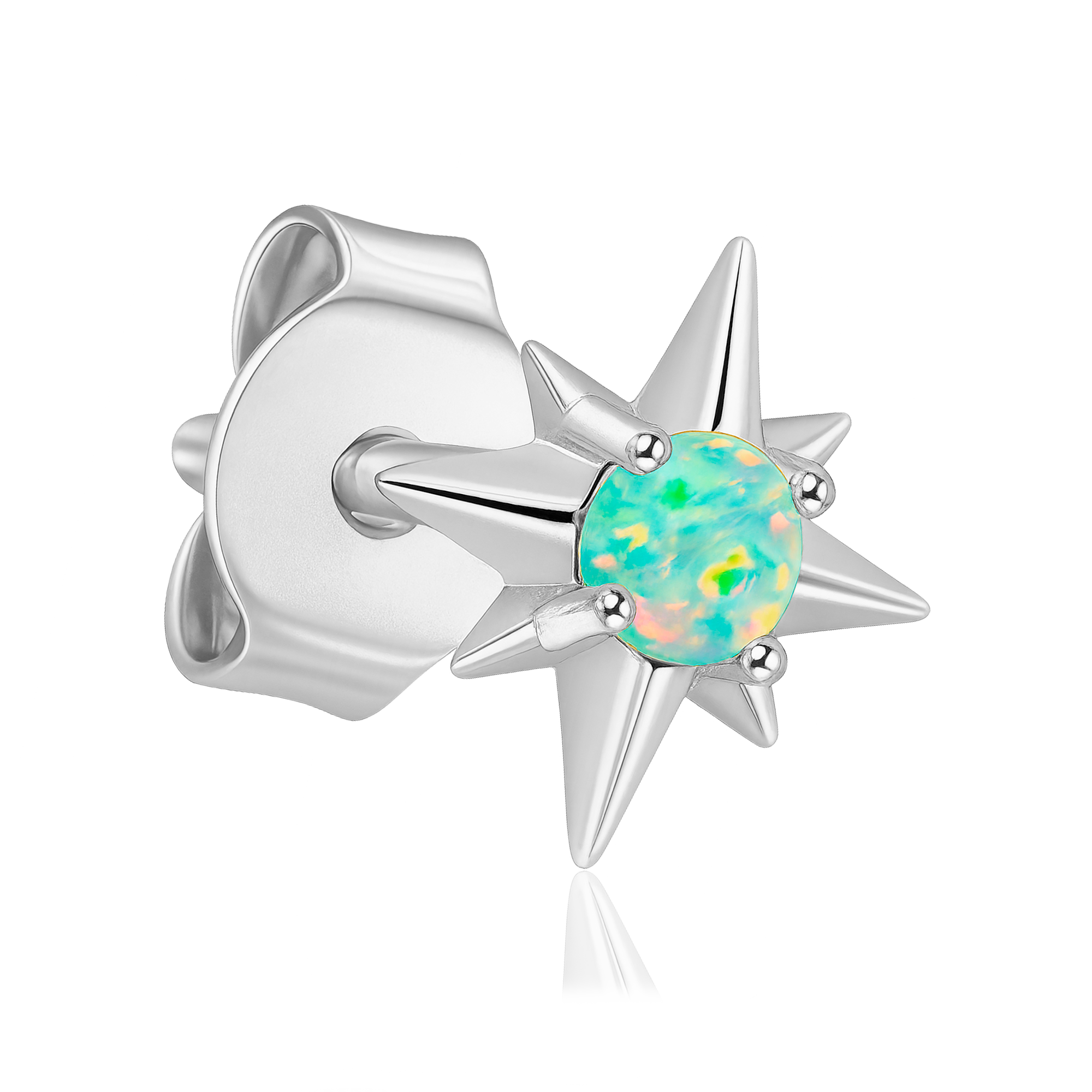 Pendiente Stella Ópalo Plata