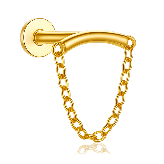 Pendiente Cadenita Oro