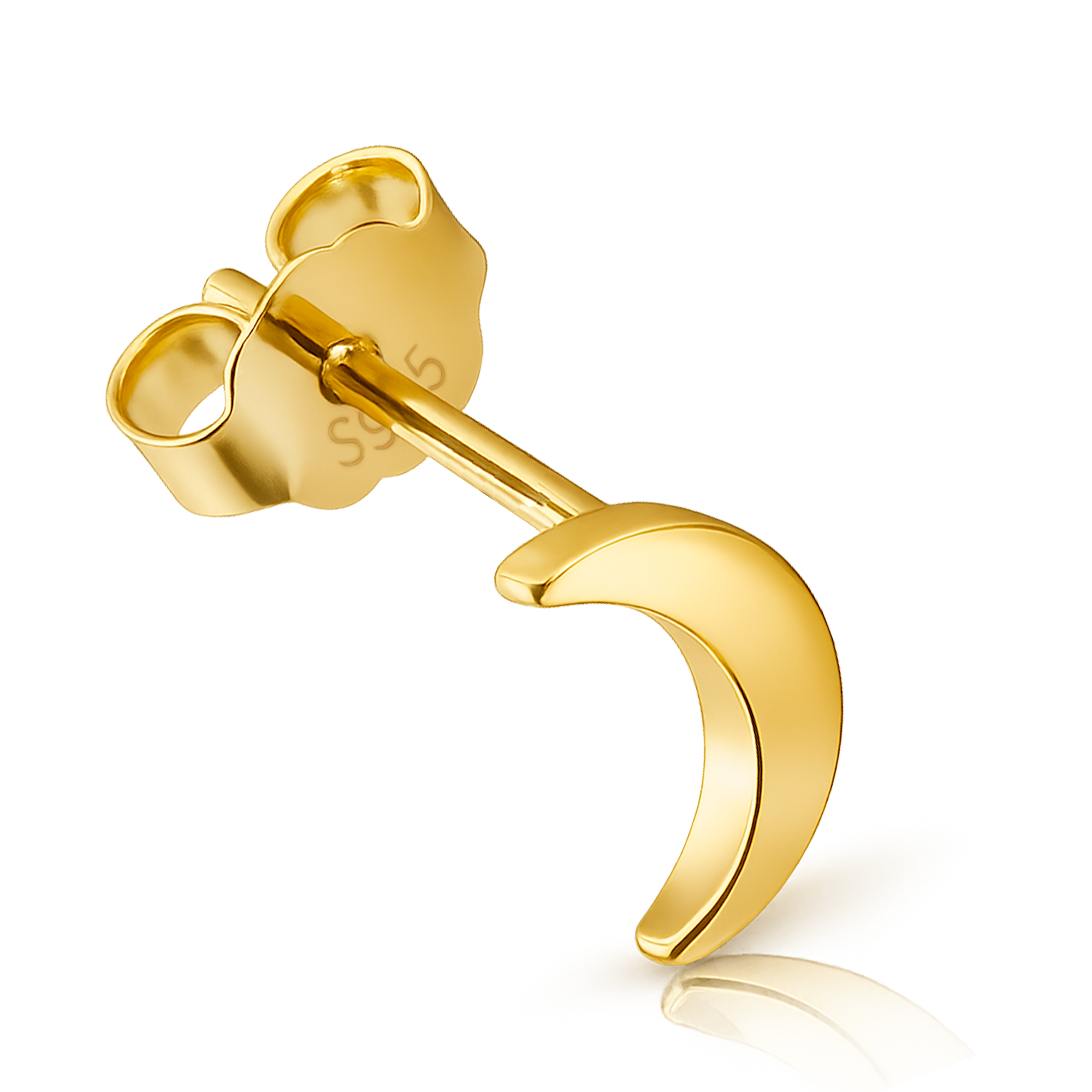Pendiente Luna Oro
