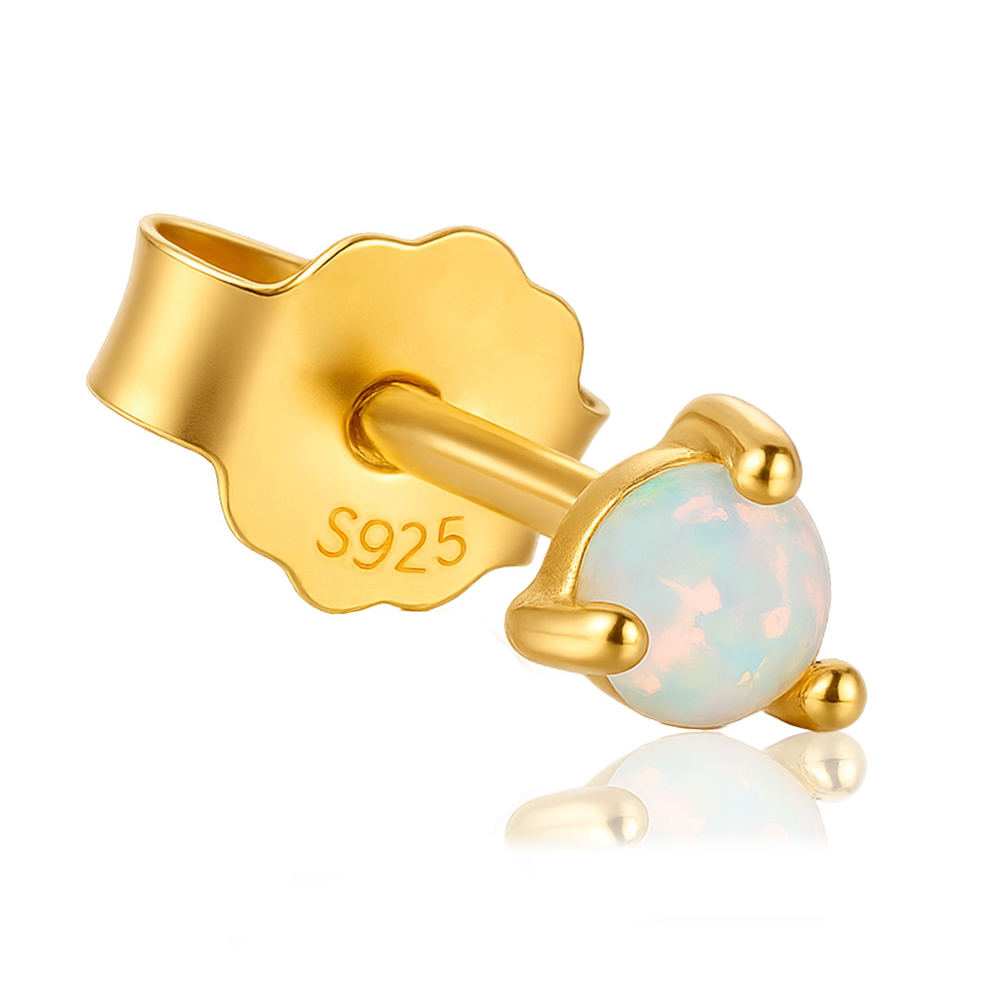 Pendiente Mini Ópalo Oro