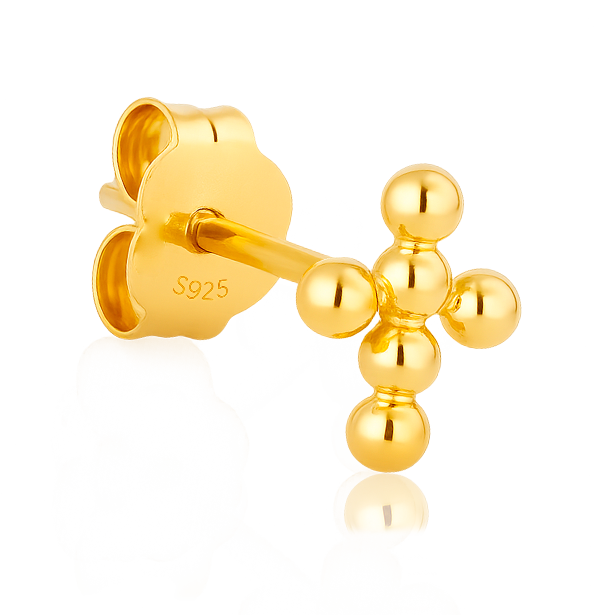 Pendiente Mini Cruz Oro