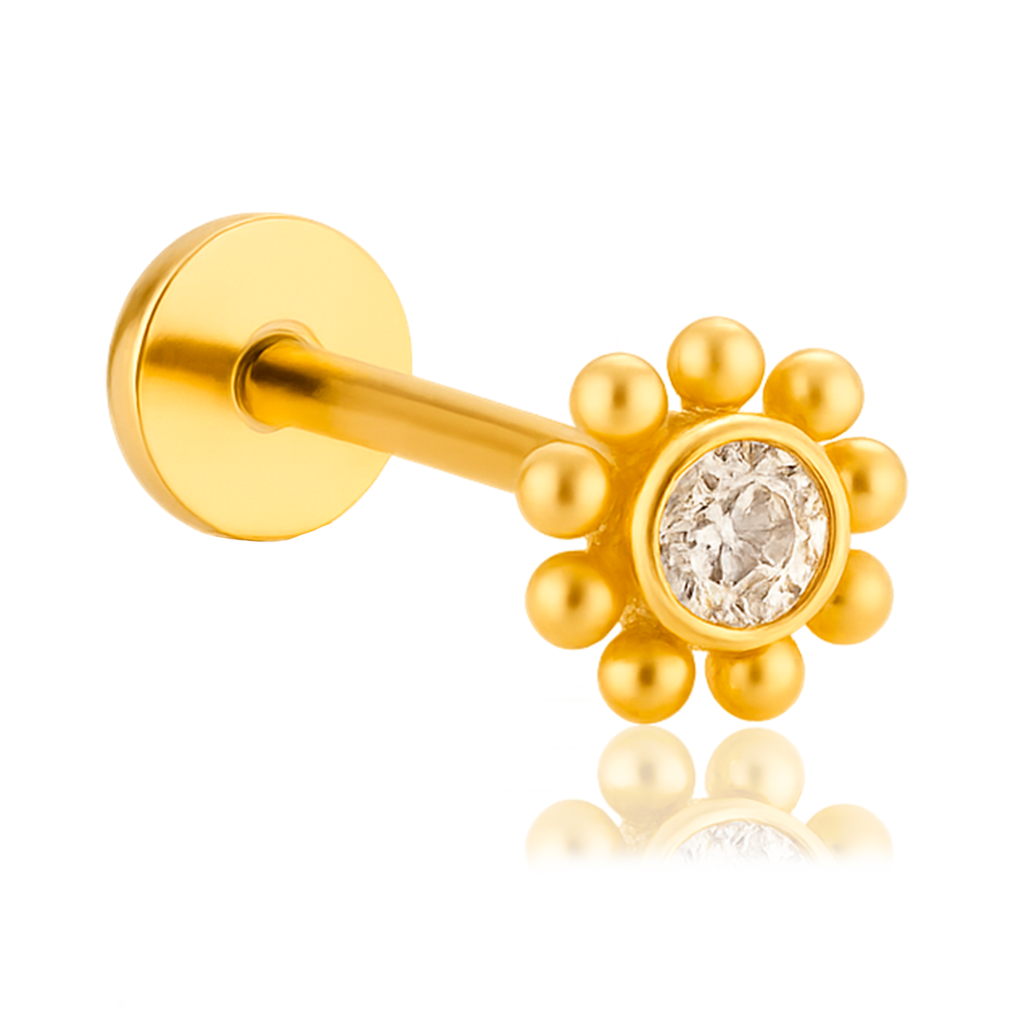 Pendiente Sunflower Oro