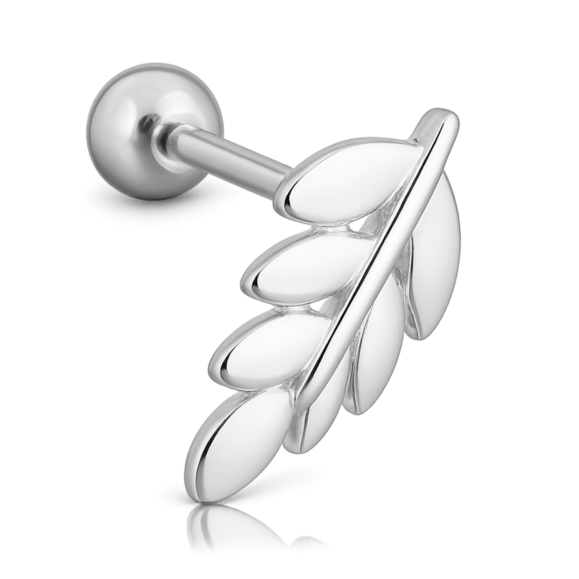 Pendiente Olivo Plata