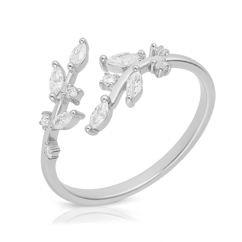 Anillo Leaves Plata