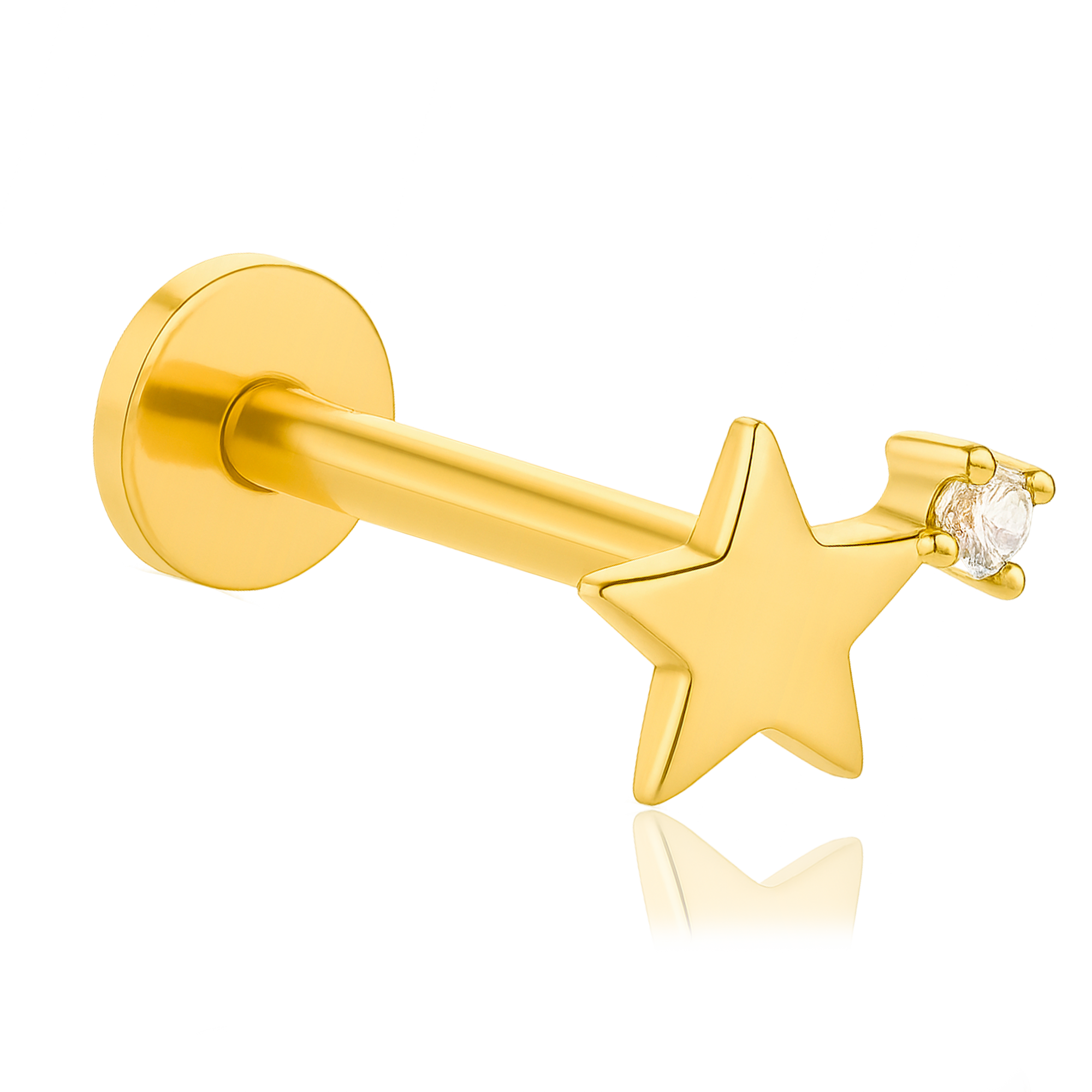 Pendiente Polaris Oro