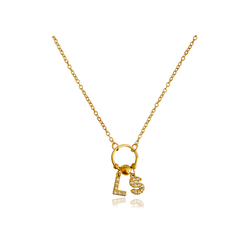 Collar Círculo Personalizado Oro