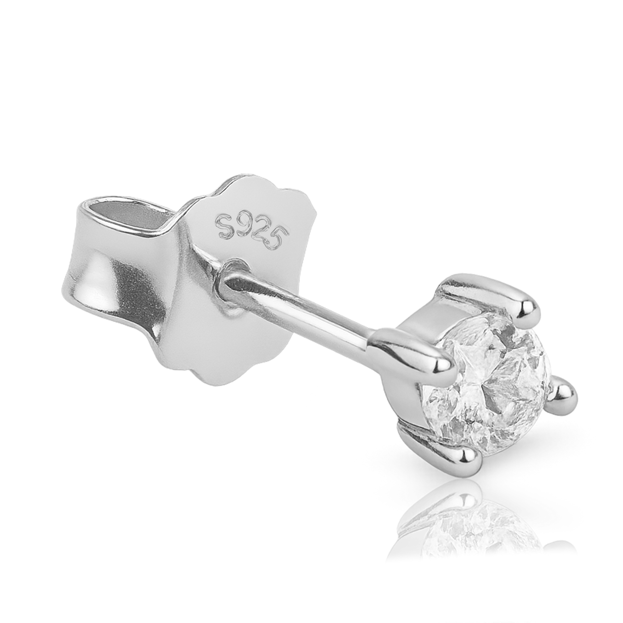 Pendiente Brillo Plata