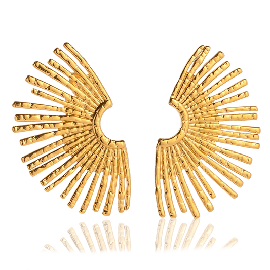 Pendientes Abanico Oro