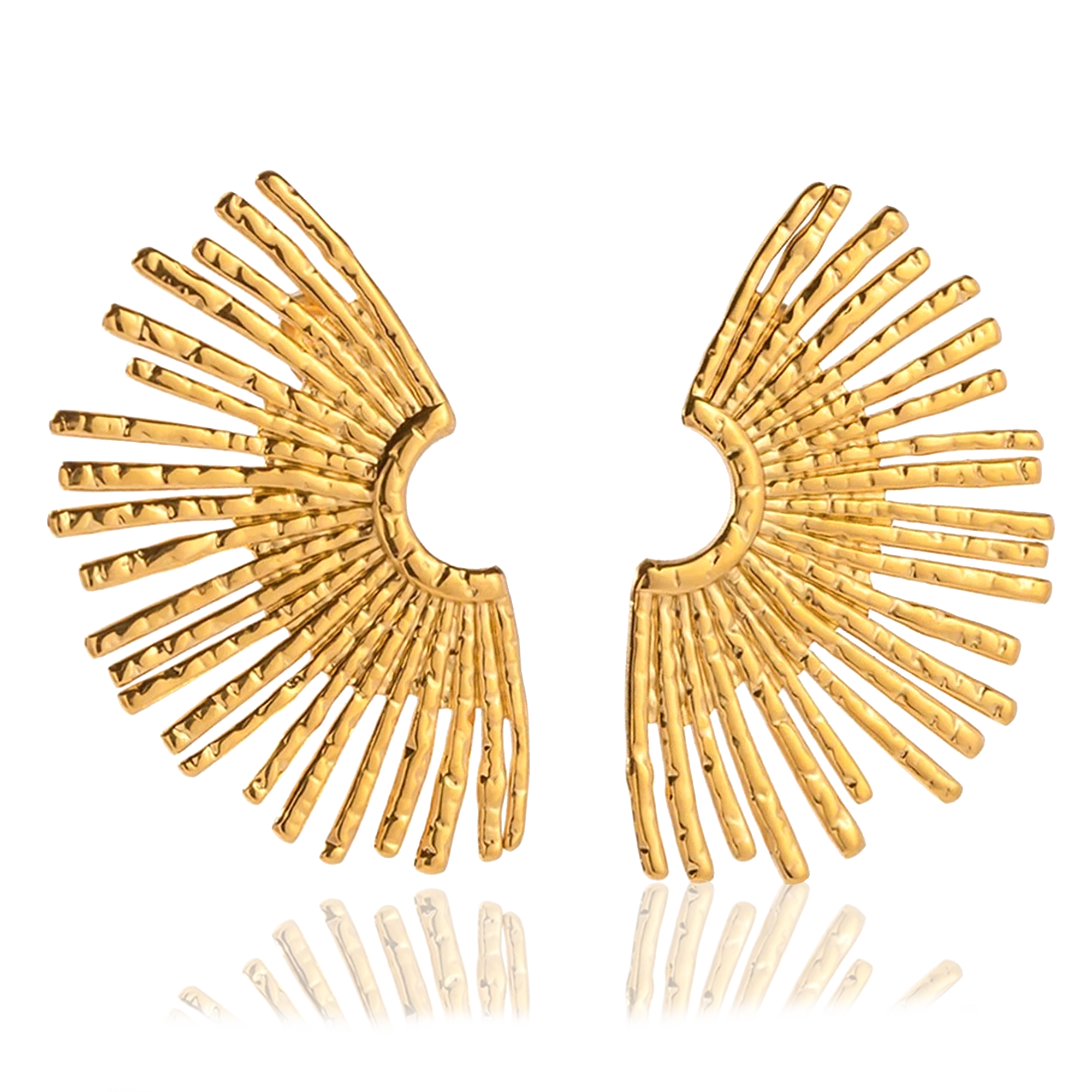 Pendientes Abanico Oro