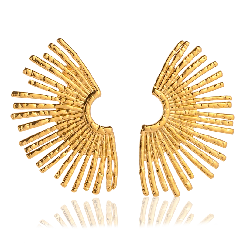 Pendientes Abanico Oro