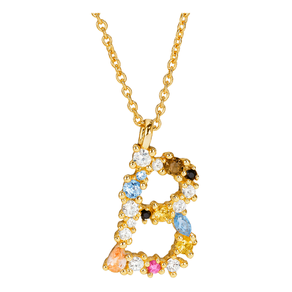 Collar Colorful Inicial Oro