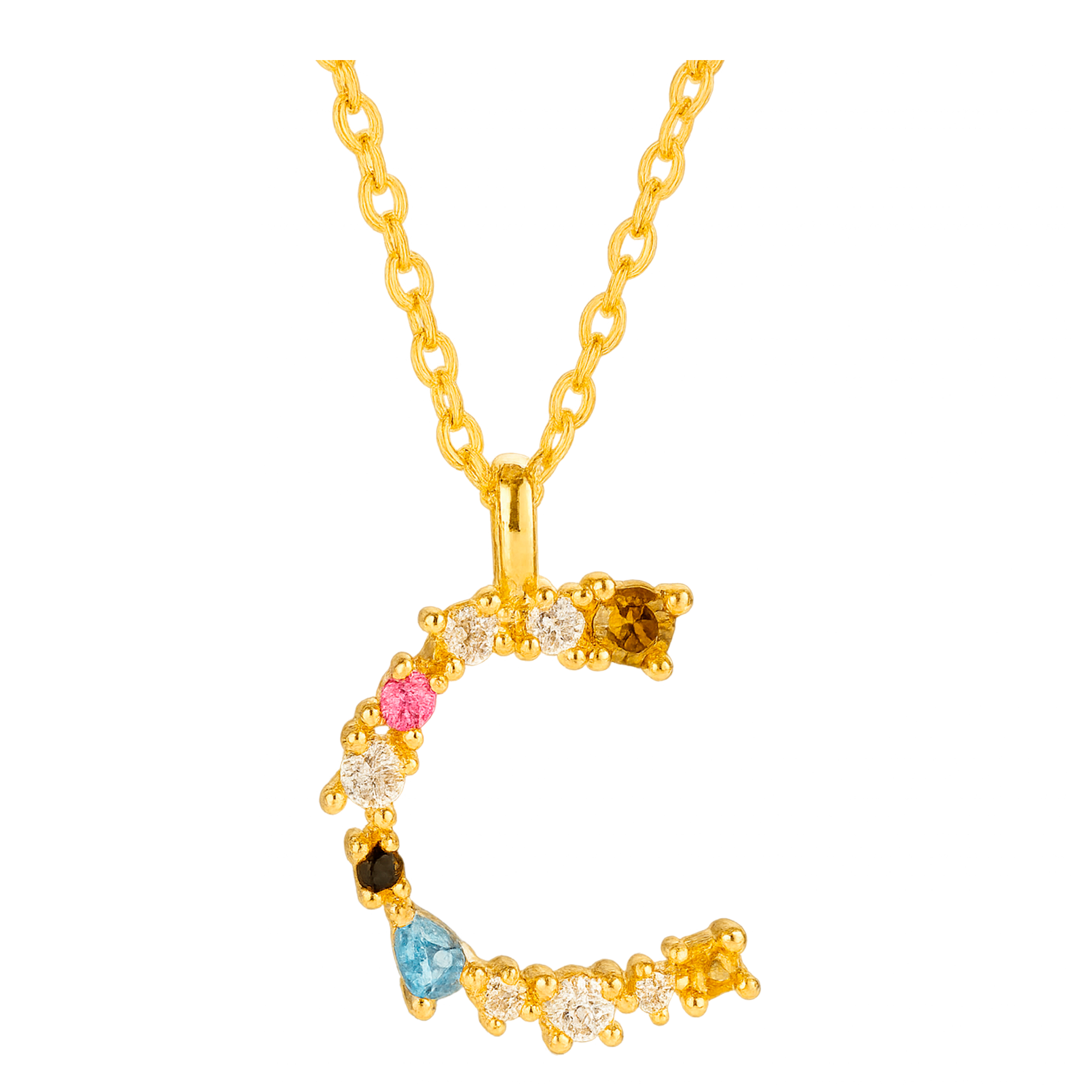 Collar Colorful Inicial Oro