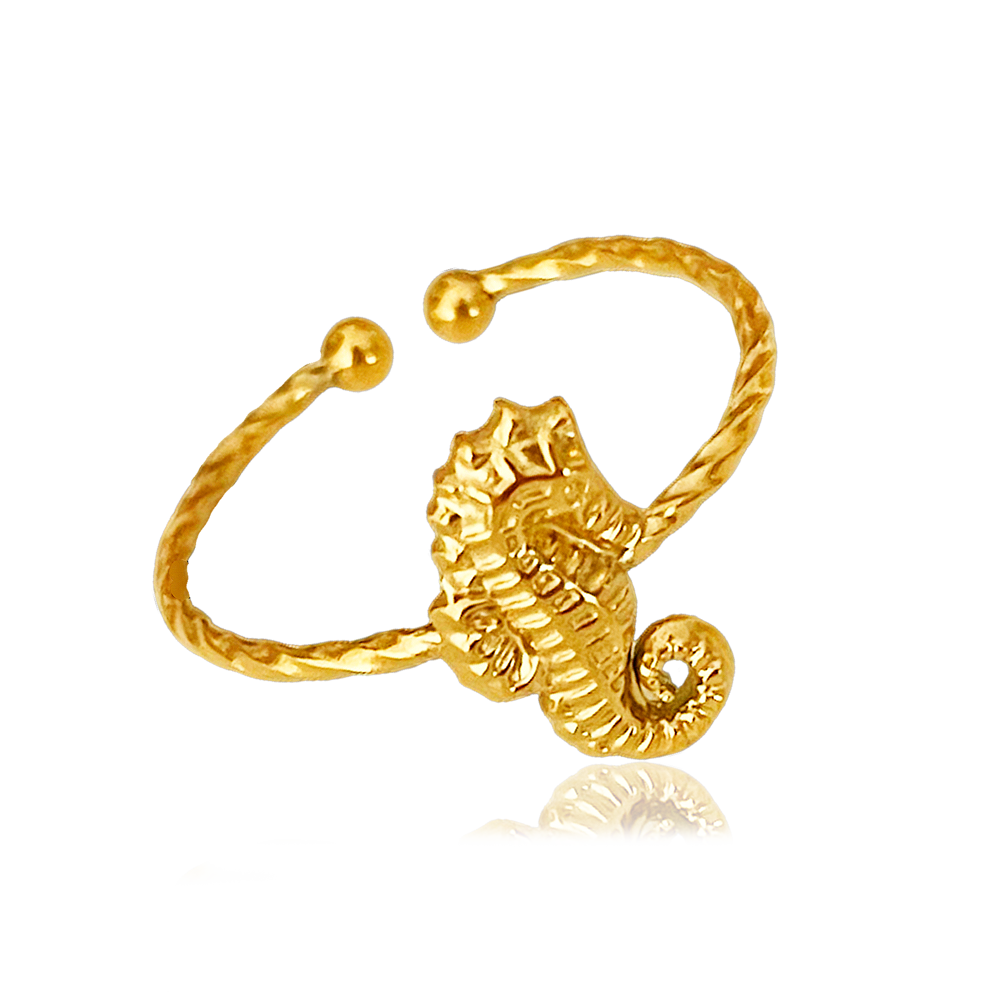 Anillo Caballito de Mar Oro