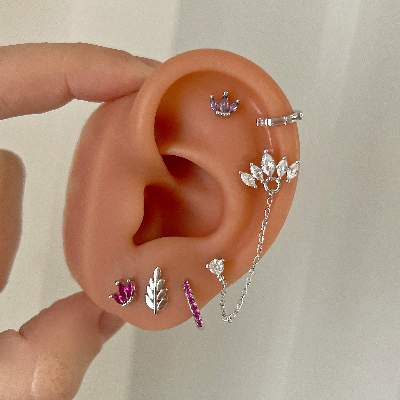 Aro Rosa Plata - 9mm