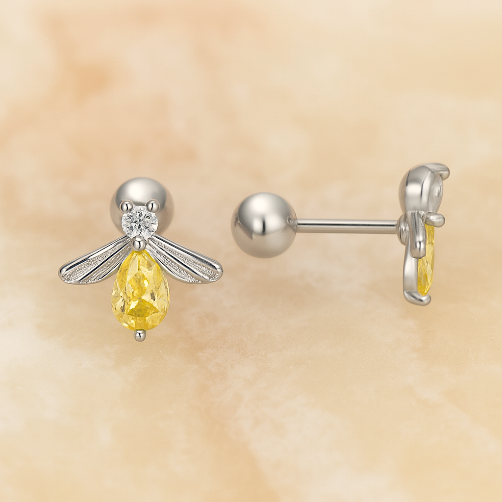 Pendiente Luciérnaga Plata