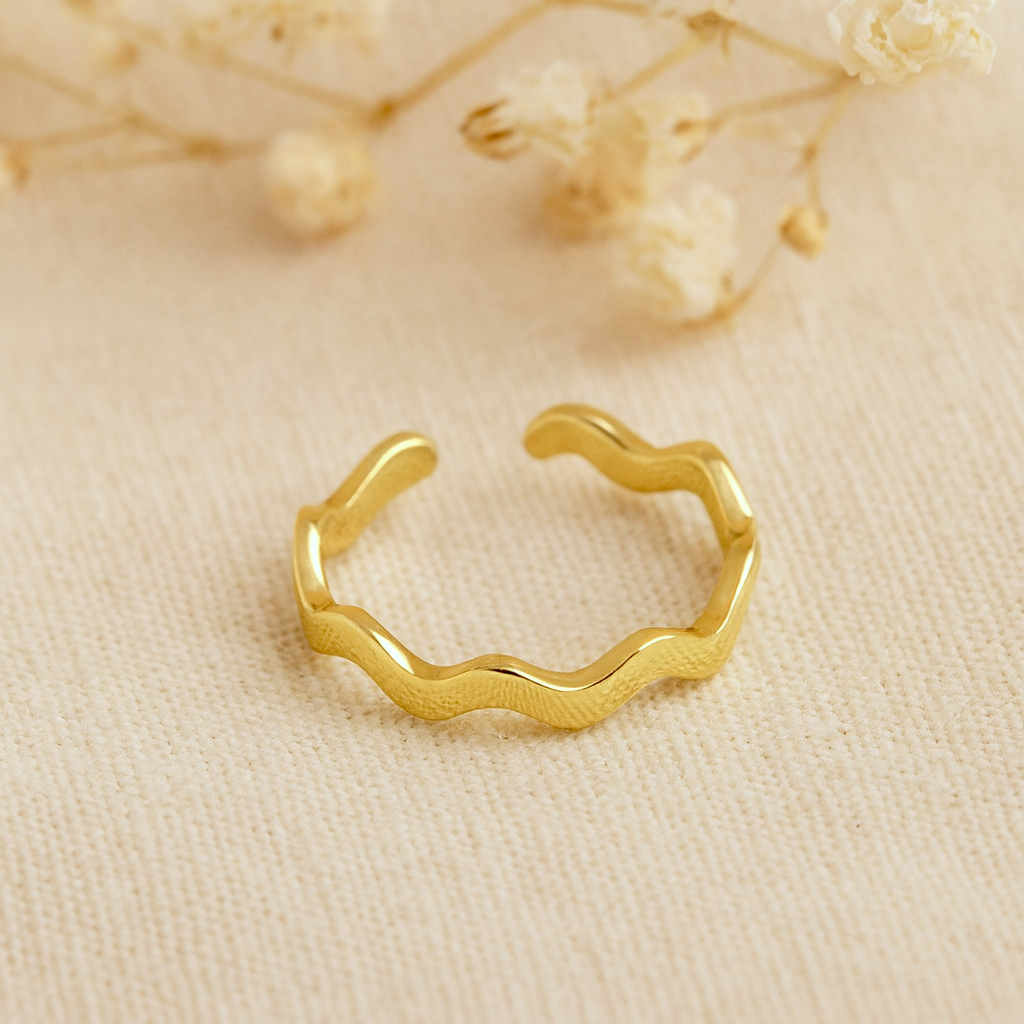 Anillo Waved Oro