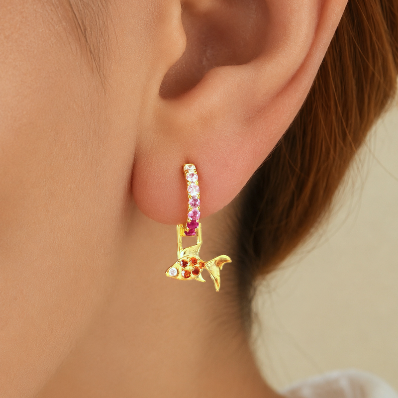 Orecchino Mini Rainbow - 7mm