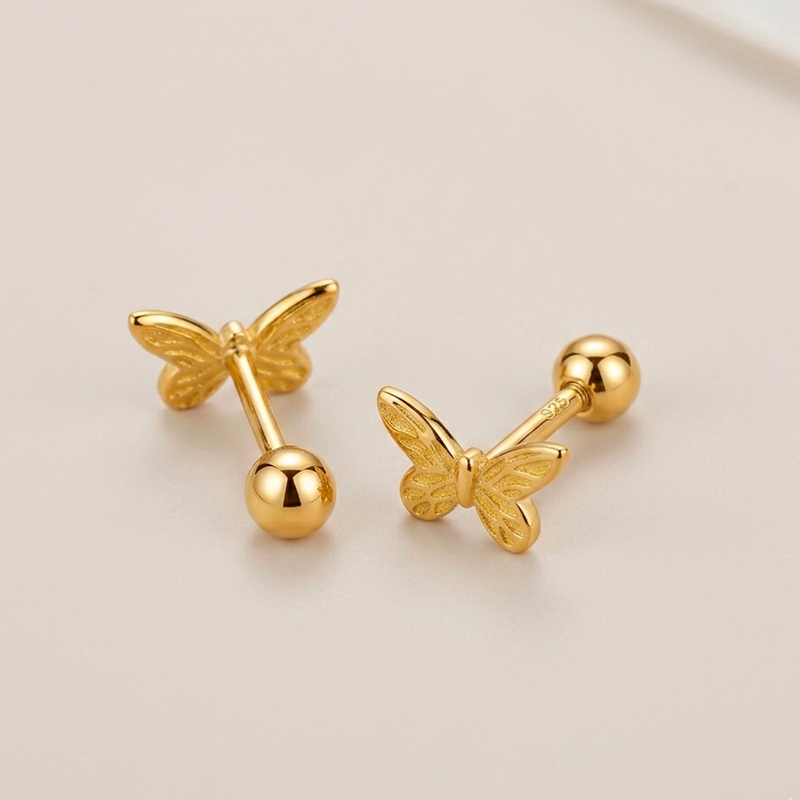 Orecchino Mini Farfalla Oro