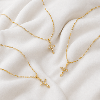 Collar Mini Elegant Cruz Oro