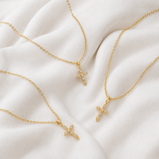 Collar Mini Elegant Cruz Oro