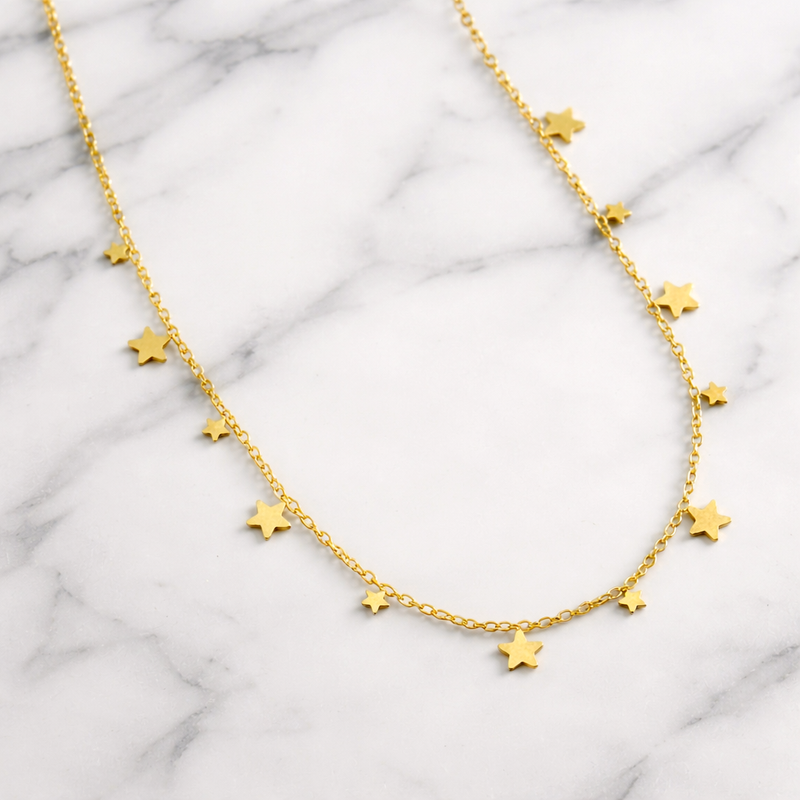 Choker Estrellitas Oro
