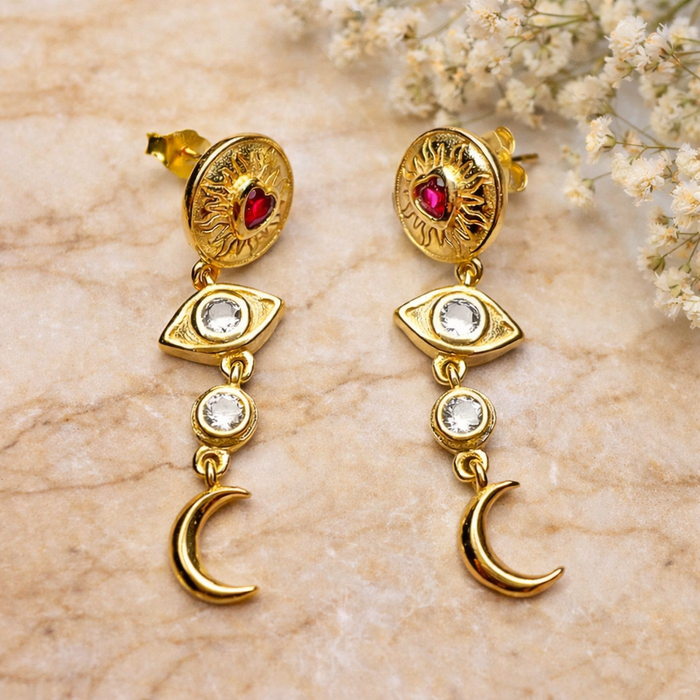 Pendientes Astreya Oro