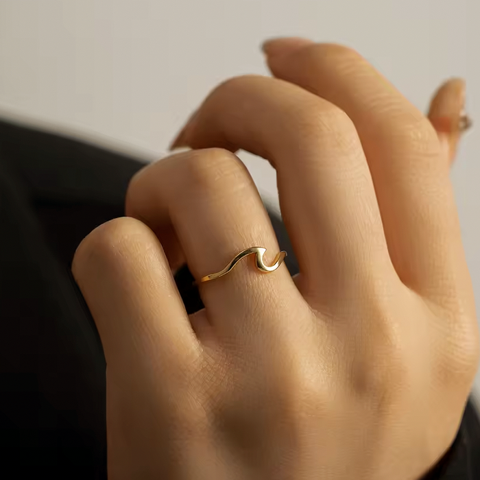 Silver Wave Ring 