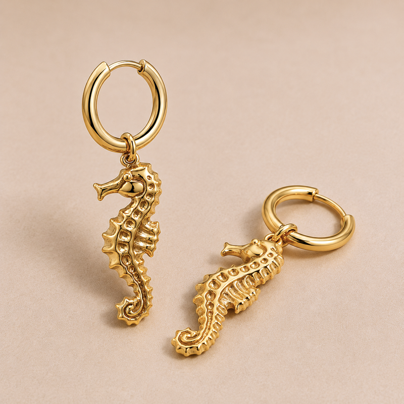 Aros Small Basic Caballito de Mar Oro