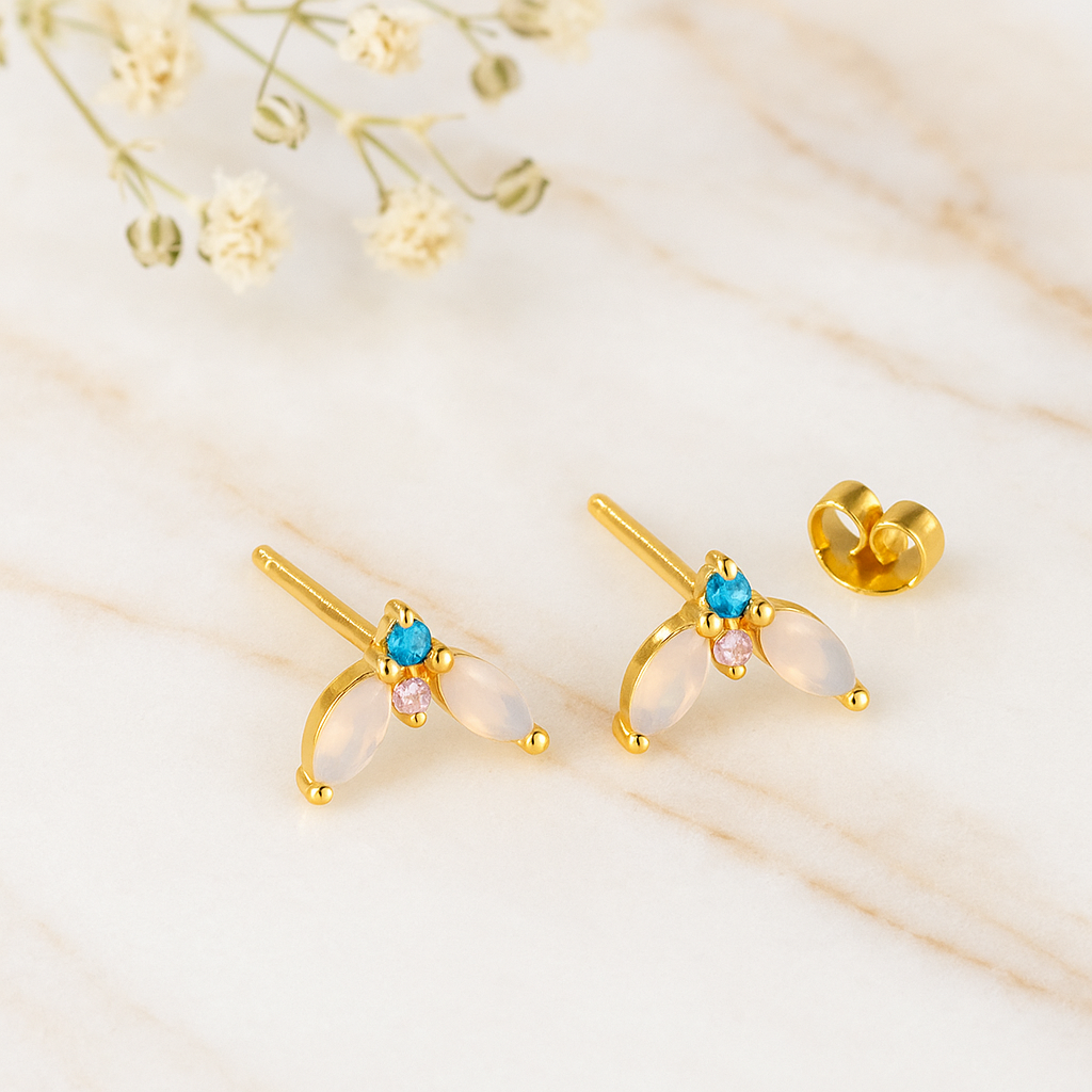 Pendientes Celeste Nai Oro