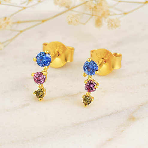 Pendientes Prisma Oro