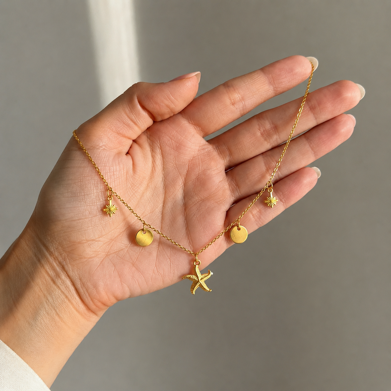 Gold Sun Necklace