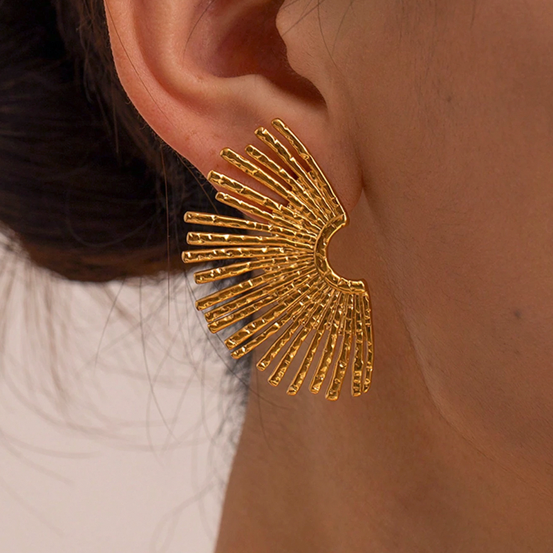 Pendientes Abanico Oro