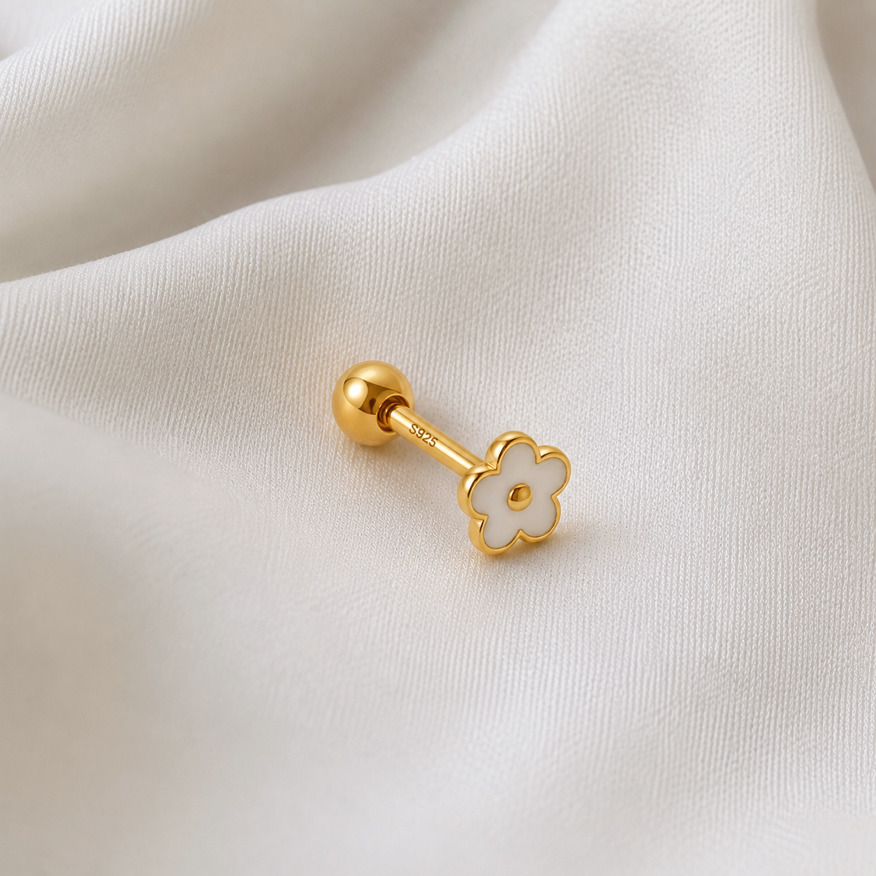 Pendiente Cute Flower Oro