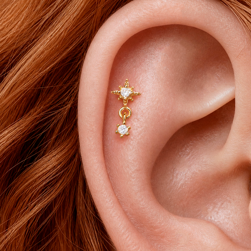 Pendiente Stella Drop Oro