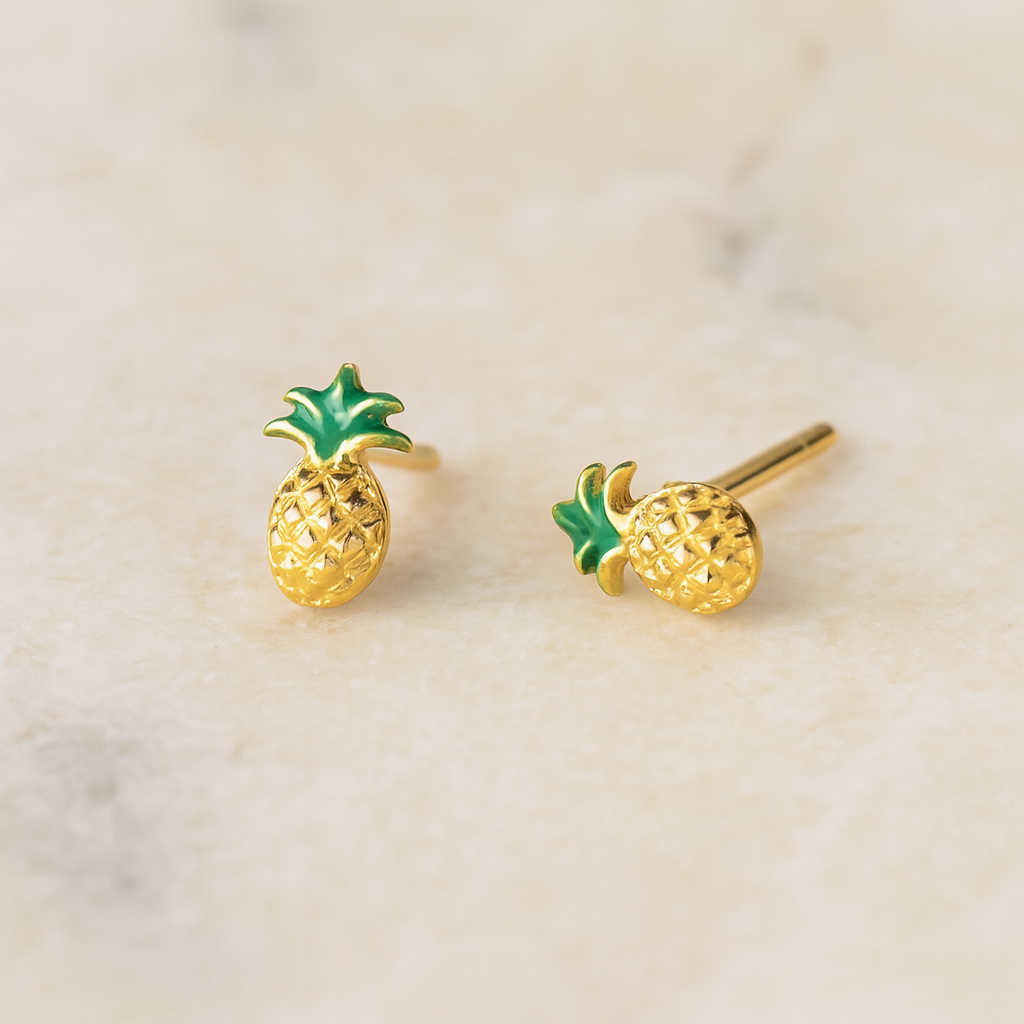 Pendiente Mini Piña Oro