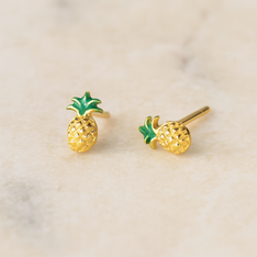 Pendiente Mini Piña Oro