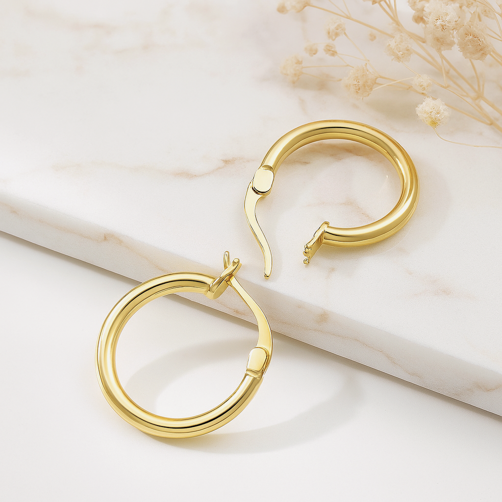 Aros Lua Oro - 22mm