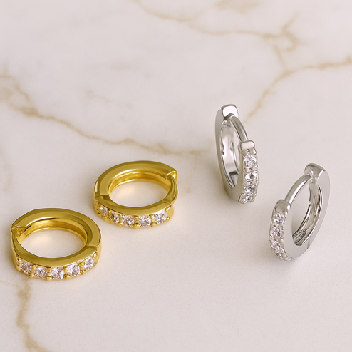 Aro Mini Blanco Oro - 6mm