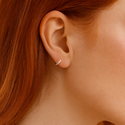 Aro Mini Blanco Oro - 6mm
